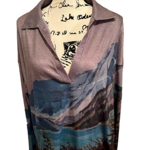 Mountain Scene Top Size Medium